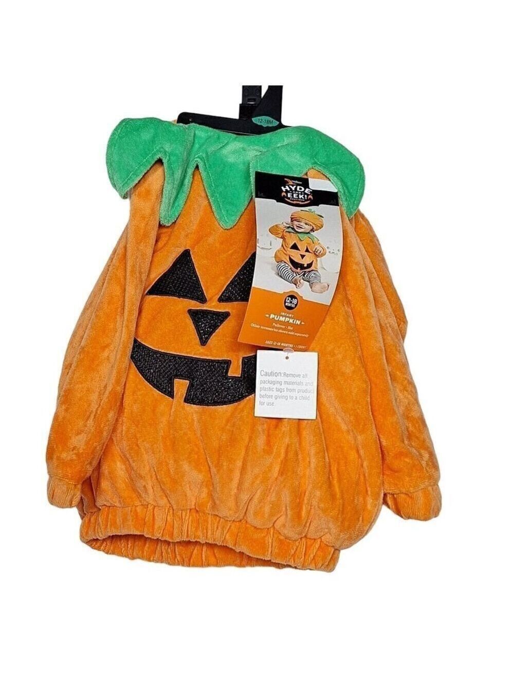 Hyde And Eek Pumpkin Halloween Costume Infant Size 12 to 18 Months